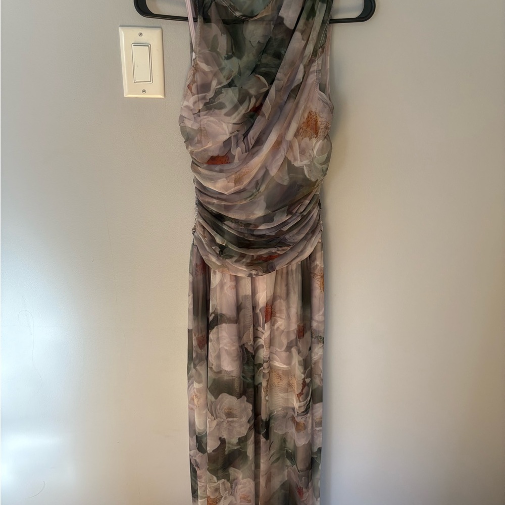 NWT Abercrombie & Fitch Mesh Sleeveless Maxi Dress